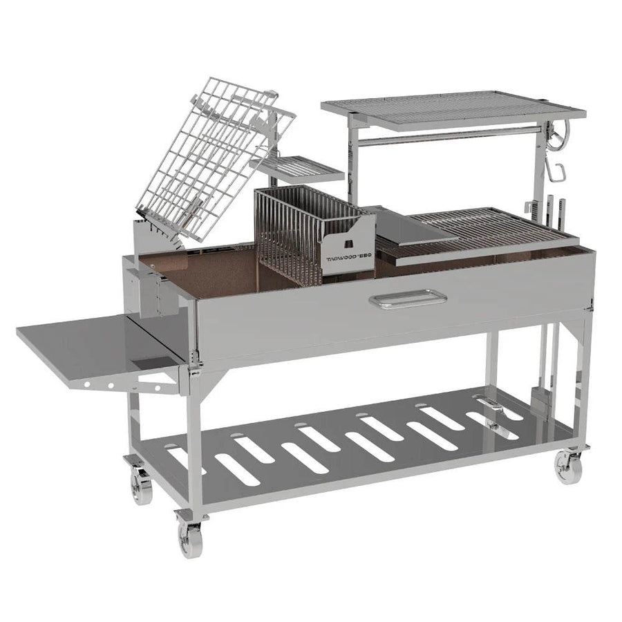 Tagwood BBQ26SS Argentinian-style parrilla BBQ in an Australian outdoor entertaining setting