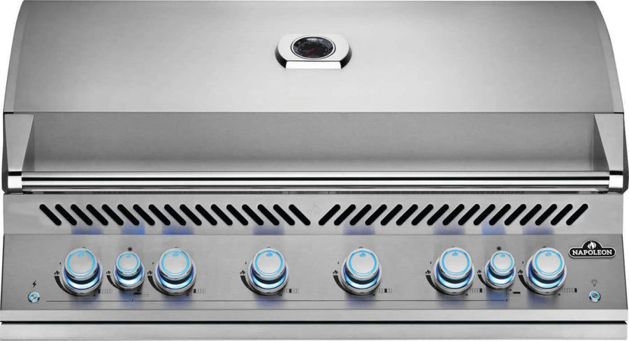 Napoleon Built-In 700 Series 44 stainless steel built-in gas BBQ in an Australian alfresco outdoor kitchen