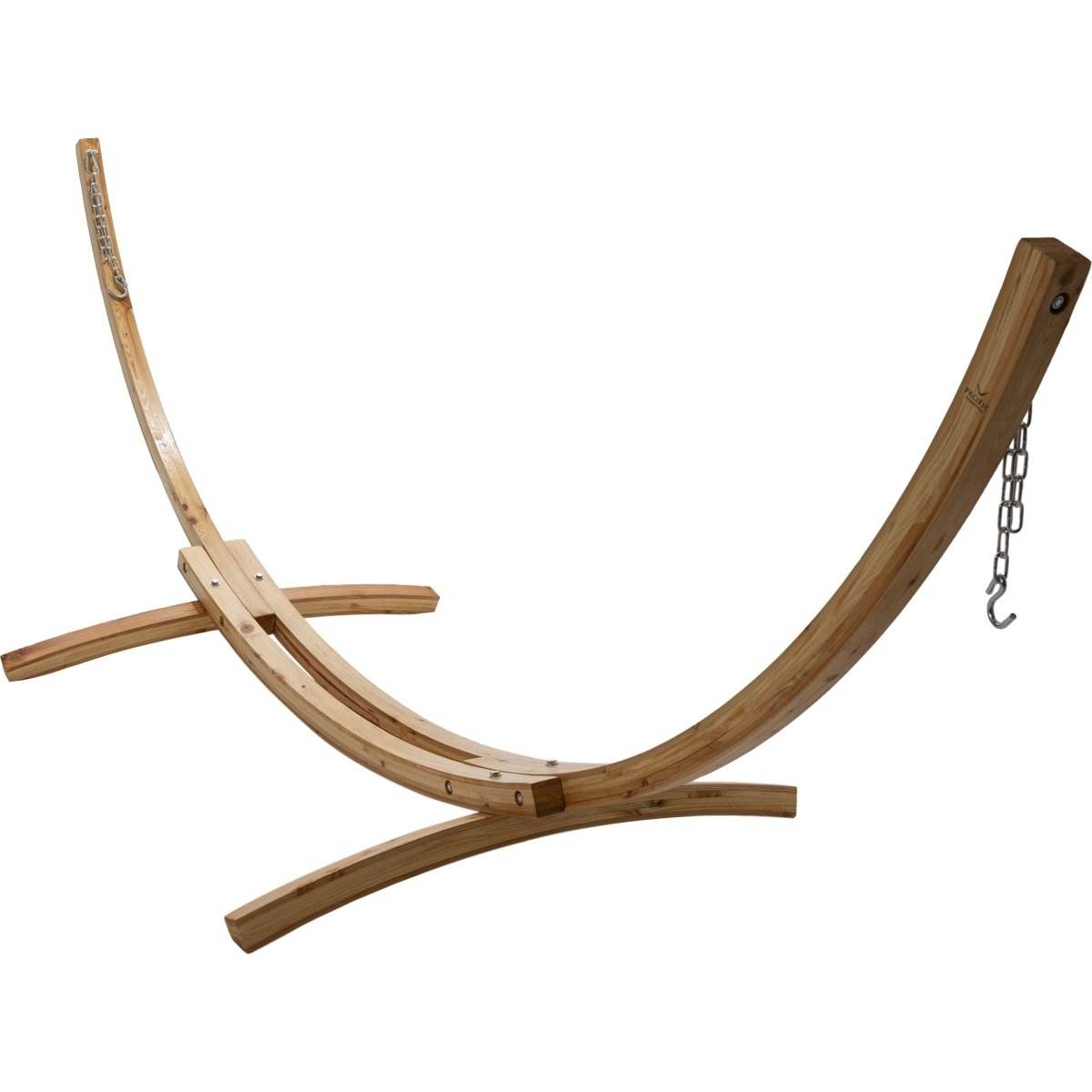 12ft Wooden Arc Hammock Stand in Natural | Outdoorium