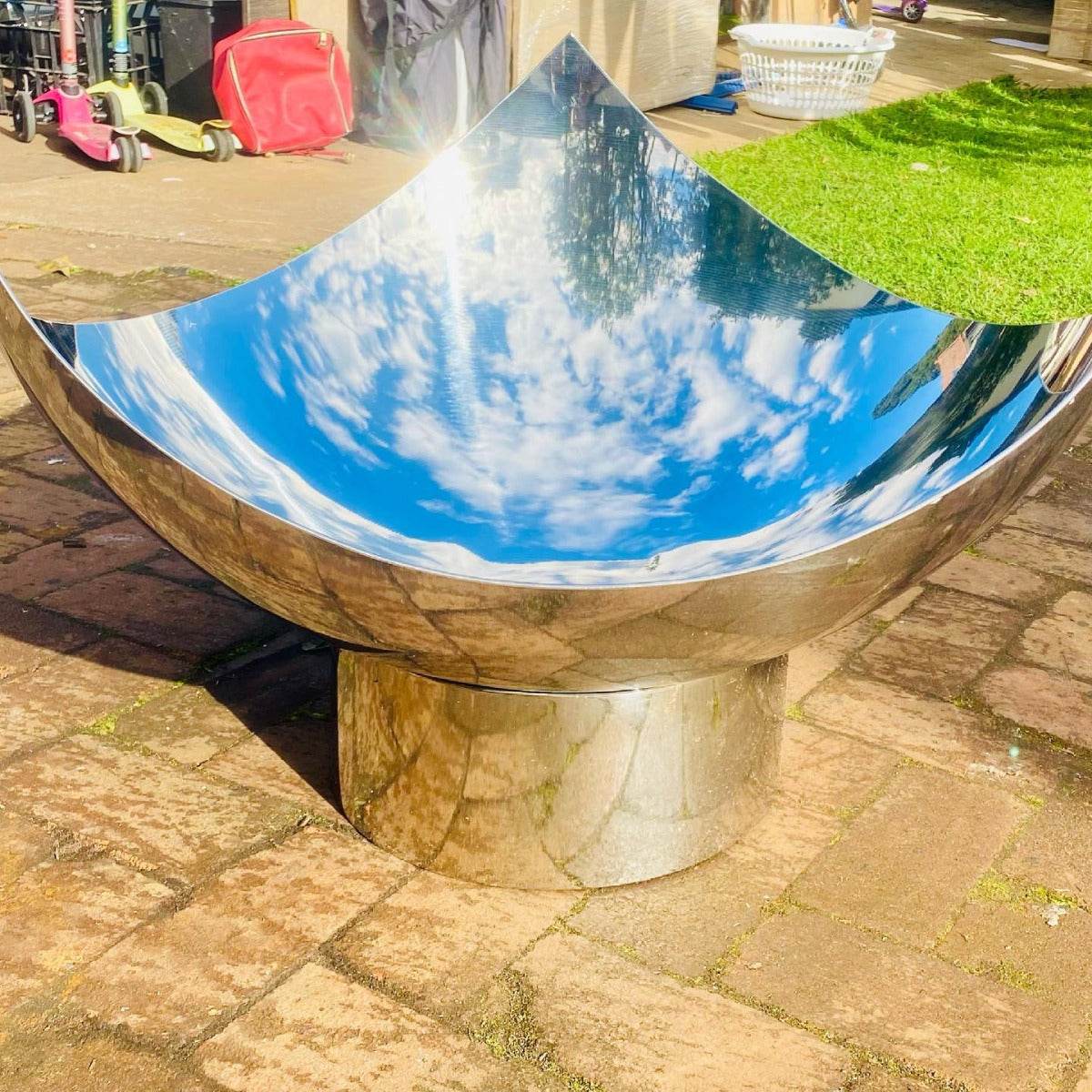 Chalice Stainless Steel Fire Pit | Outdoorium