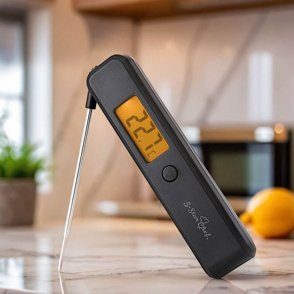 5 - star Chef Food Thermometer  BBQ Meat Instant Read Cooking Fast Smoker Jam Pizza | Outdoorium