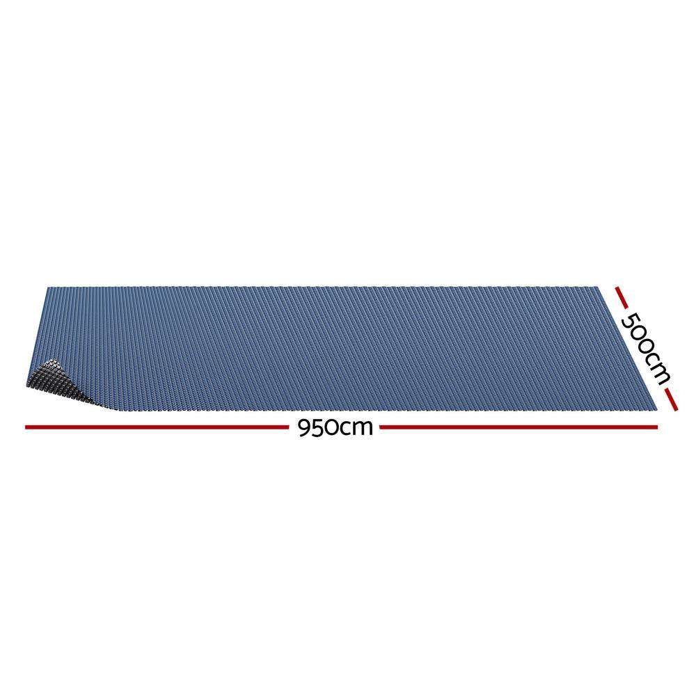 Aqua Buddy Pool Cover 600 Micron 9.5x5m Swimming Pool Solar Blanket Blue Black | Outdoorium