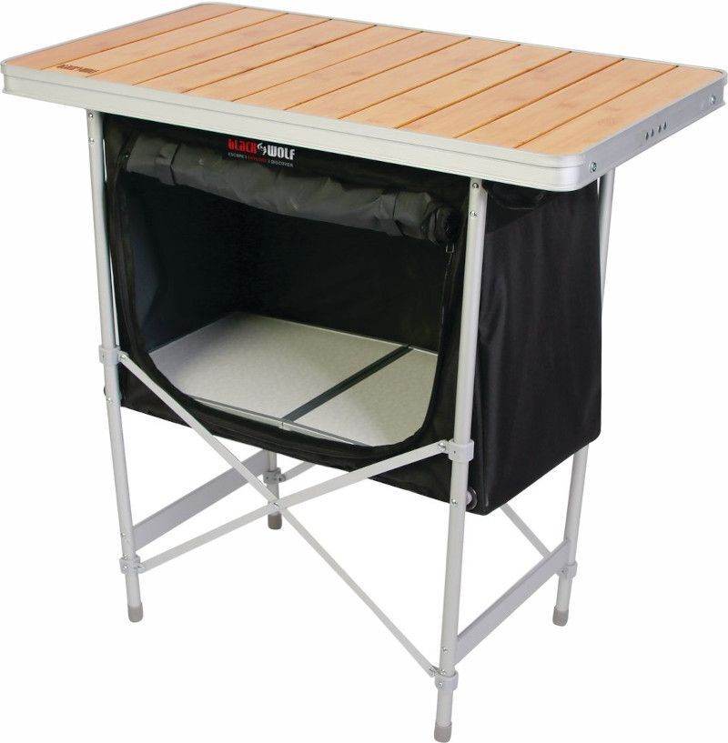 BlackWolf Folding Camp Cupboard Quick Fold For Hiking & Camping - Silver | Outdoorium