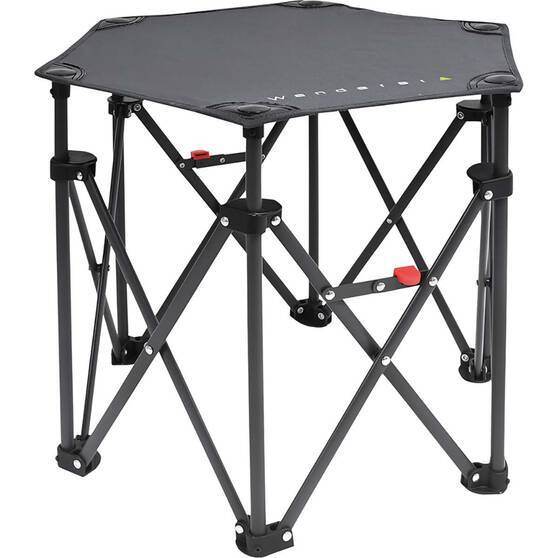 Wanderer Hex Small Quad Foldable Table Camping Fishing Outdoors | Outdoorium