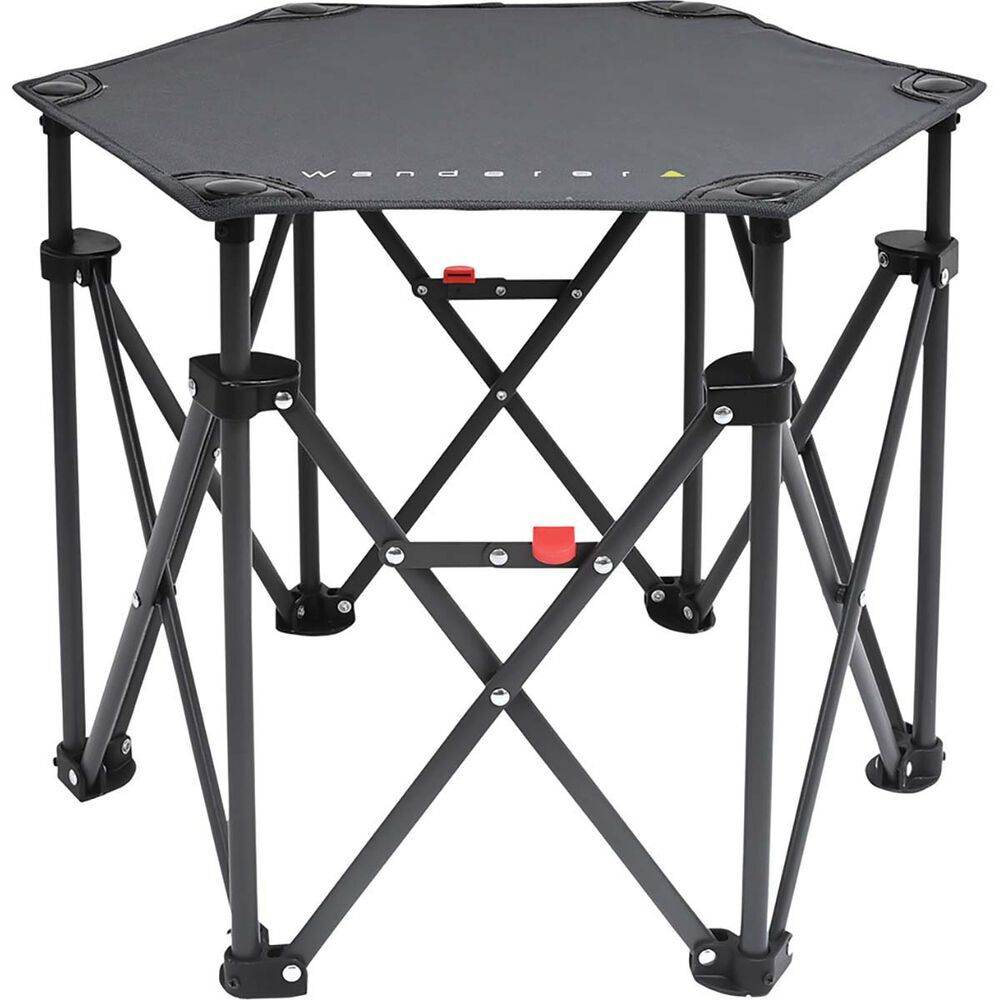 Wanderer Hex Small Quad Foldable Table Camping Fishing Outdoors | Outdoorium