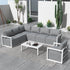 Alfresco 7 - Seat Garden Lounge Set – Charcoal Grey | Outdoorium