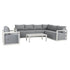 Alfresco 7 - Seat Garden Lounge Set – Charcoal Grey | Outdoorium