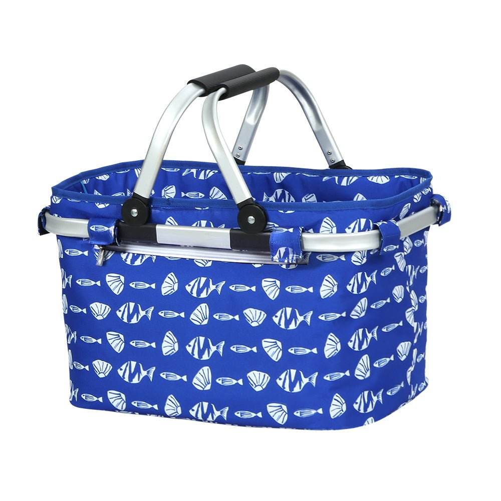 Alfresco Picnic Basket Folding Bag Hamper Food Insulated Storage | Outdoorium