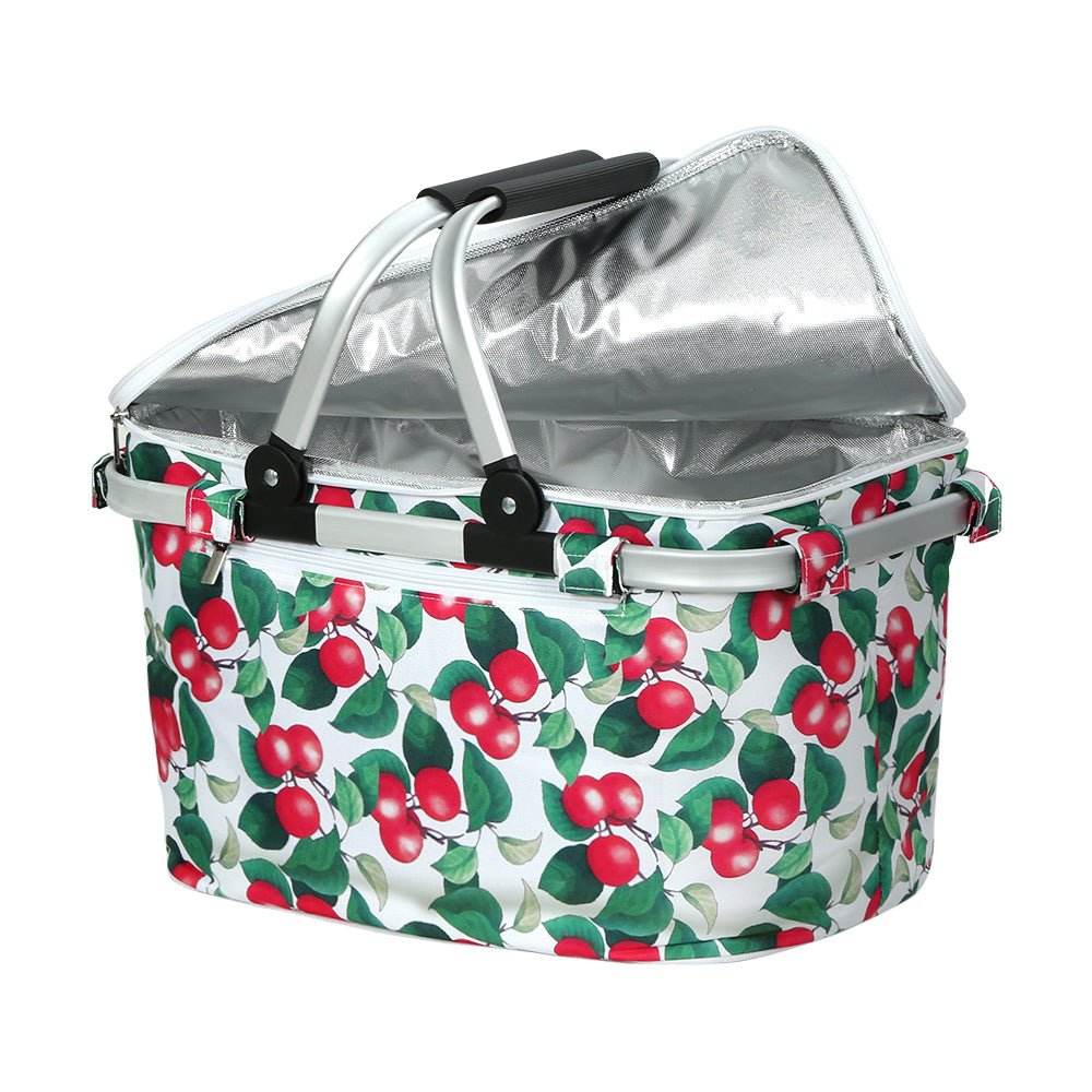 Alfresco Picnic Basket Folding Bag Hamper Insulated Food Cover Storage | Outdoorium