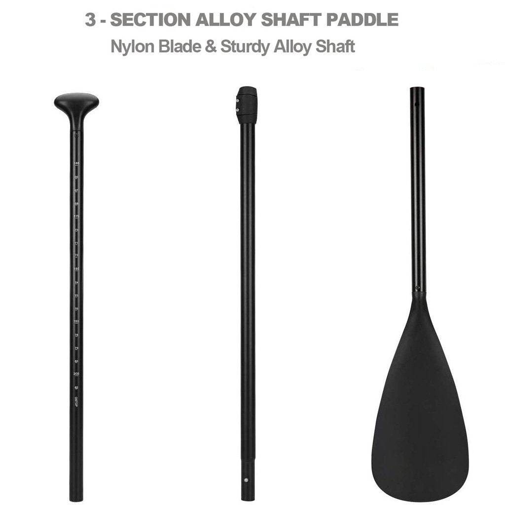 Alloy Adjustable 2-part SUP Paddle Stand Up Paddle Board Edge Guard 160-215cm Double - Outdoorium