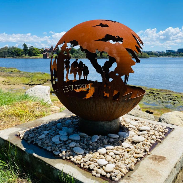 Anzacs "Lest We Cast Iron Fire Pit 80cm Outdoorium