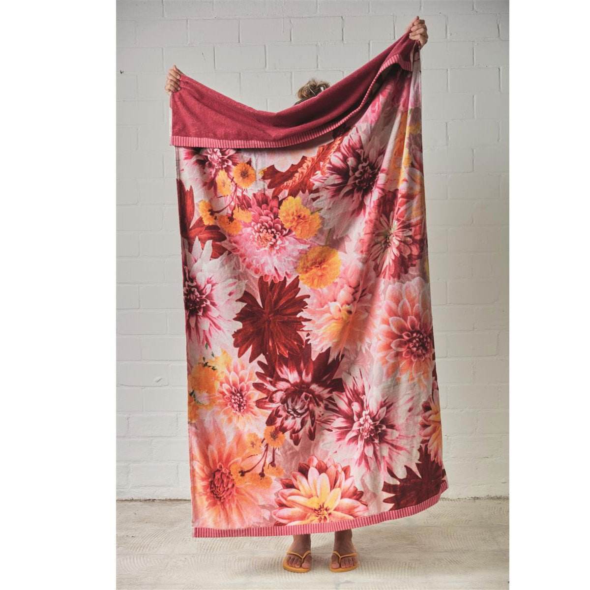 Bedding House Festival Multi Cotton Velour Beach Towel | Outdoorium