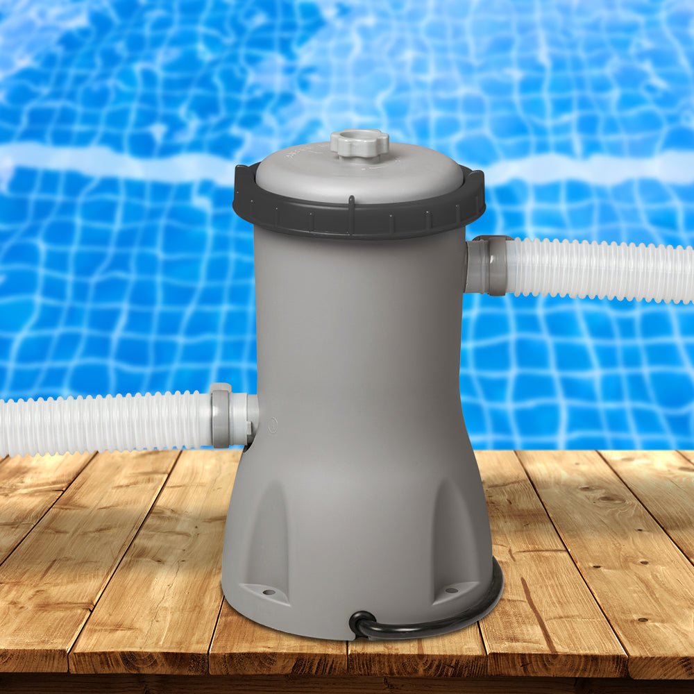 Bestway Pool Pump Cartridge Filter 800GPH 3028L/H Flowclear? Filters Cleaner - Outdoorium