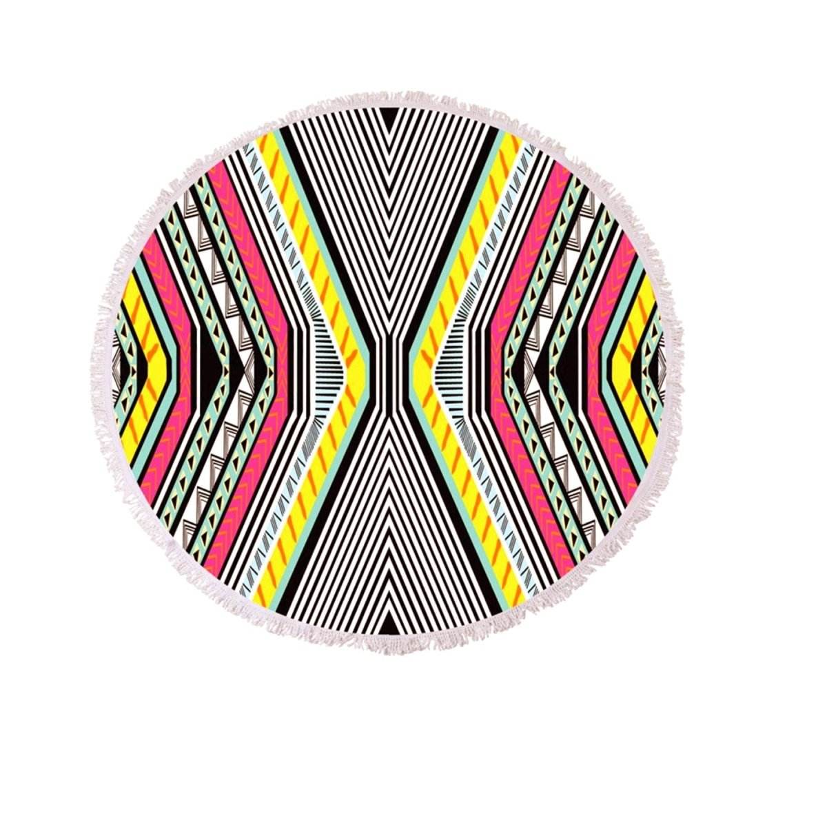 Cotton Round Beach Towel Ellie | Outdoorium