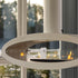Decoflame Ellipse Net Zero Suspended Ceiling Fireplace | Outdoorium