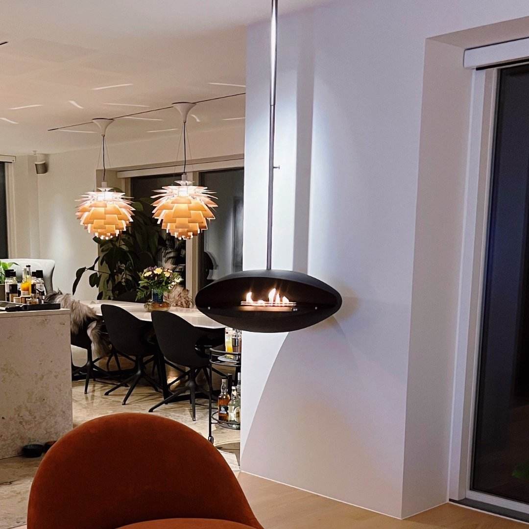 Decoflame Espoo Net Zero Suspended Ceiling Fireplace | Outdoorium