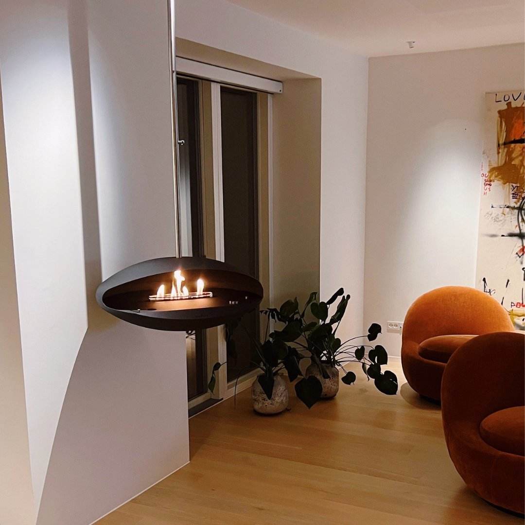Decoflame Espoo Net Zero Suspended Ceiling Fireplace | Outdoorium