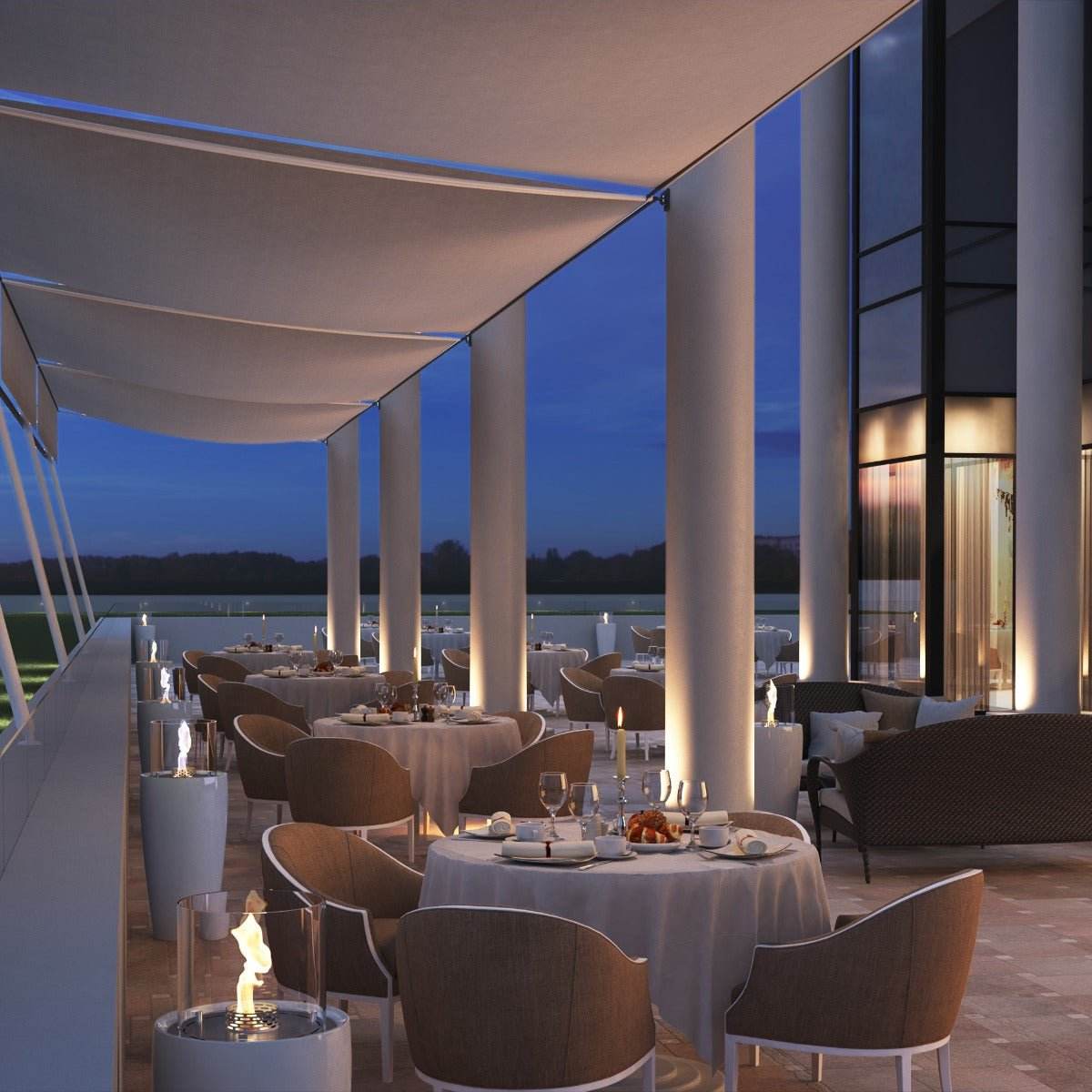 Decoflame Nice Net Zero Freestanding Fireplace | Outdoorium