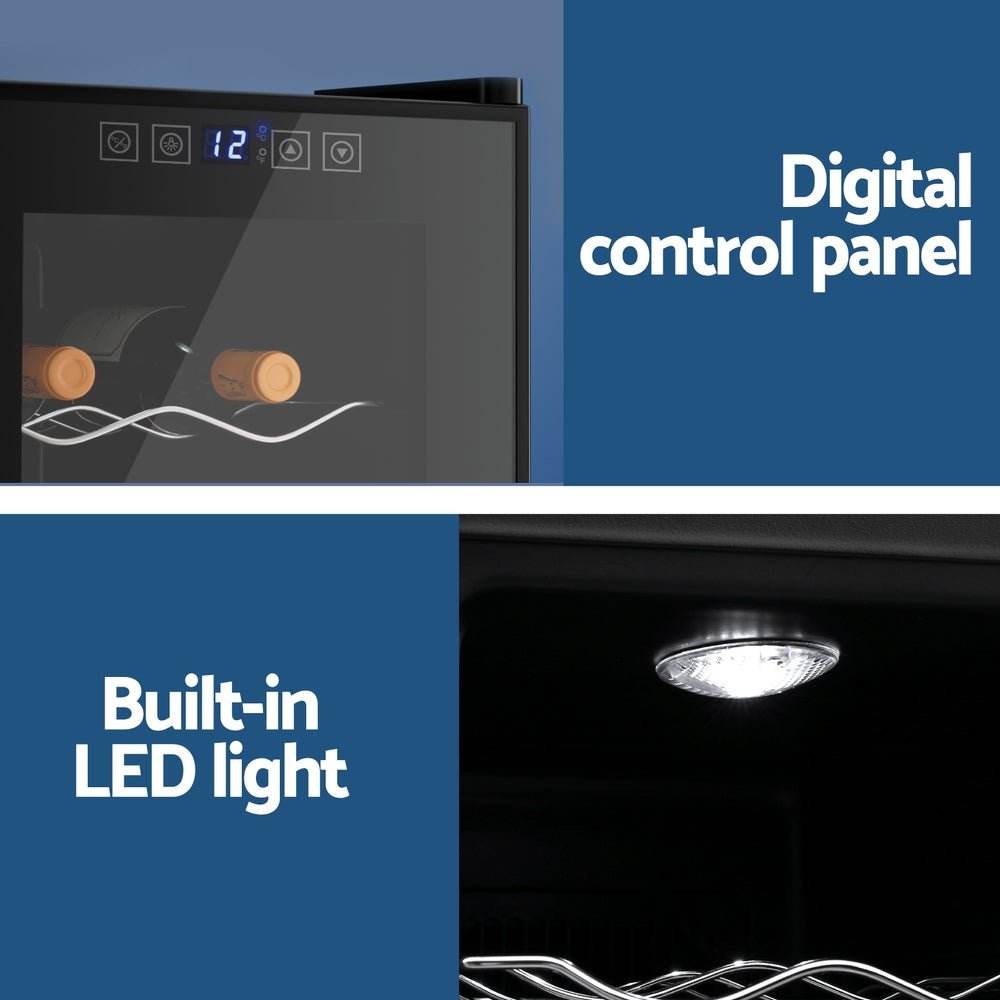 Devanti Wine Fridge Cooler 8 Bottles | Outdoorium