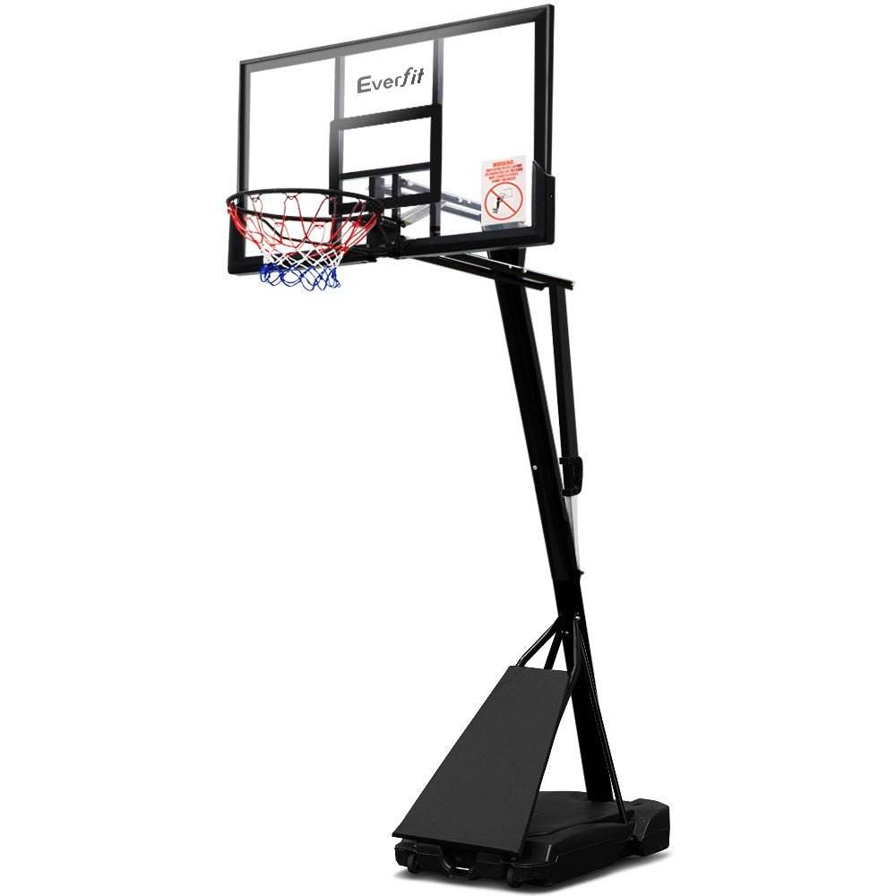 Everfit 3.05M Basketball Hoop Stand System Adjustable Height Portable Black Pro | Outdoorium