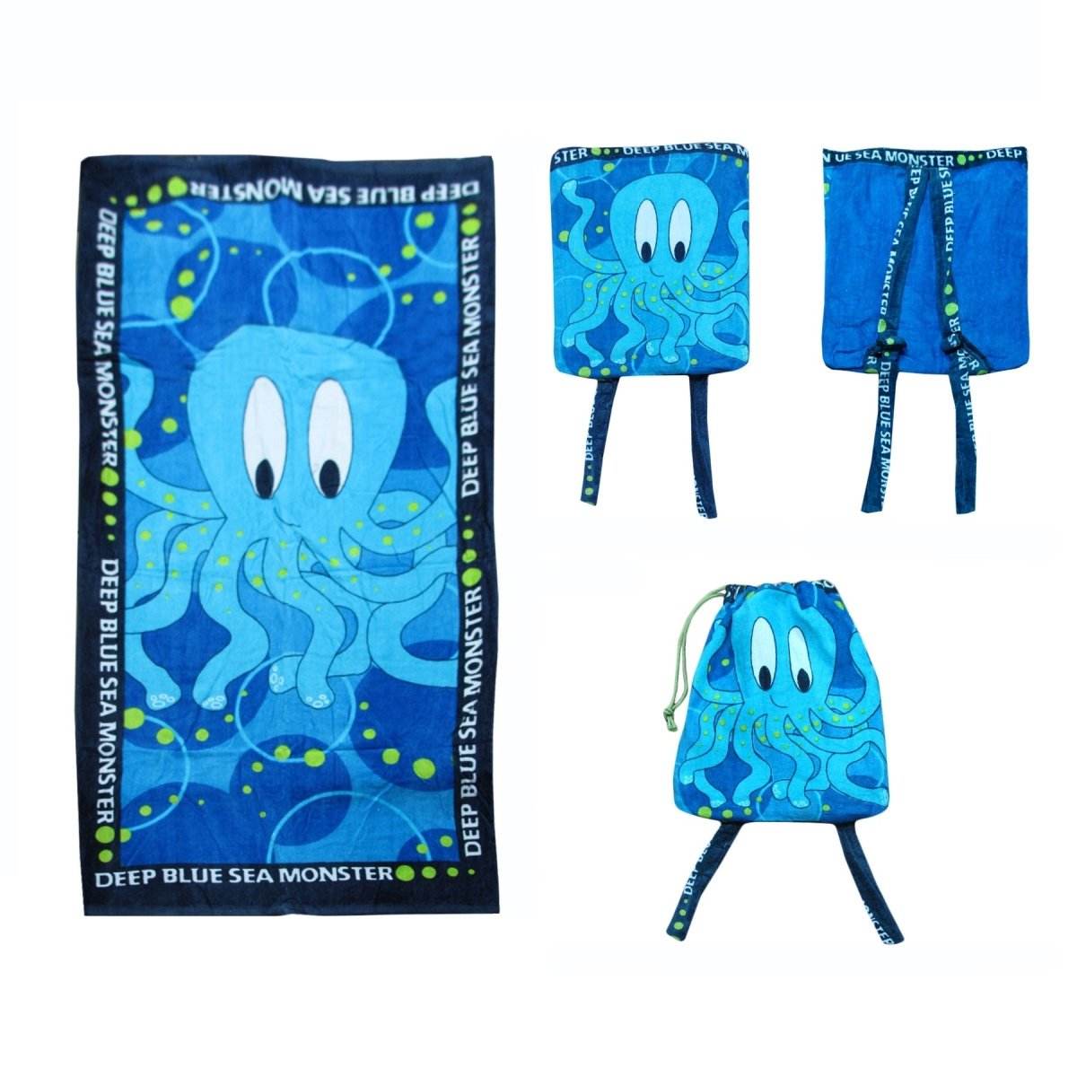 Extra Large Beach Towel N Bag Octopus | Outdoorium