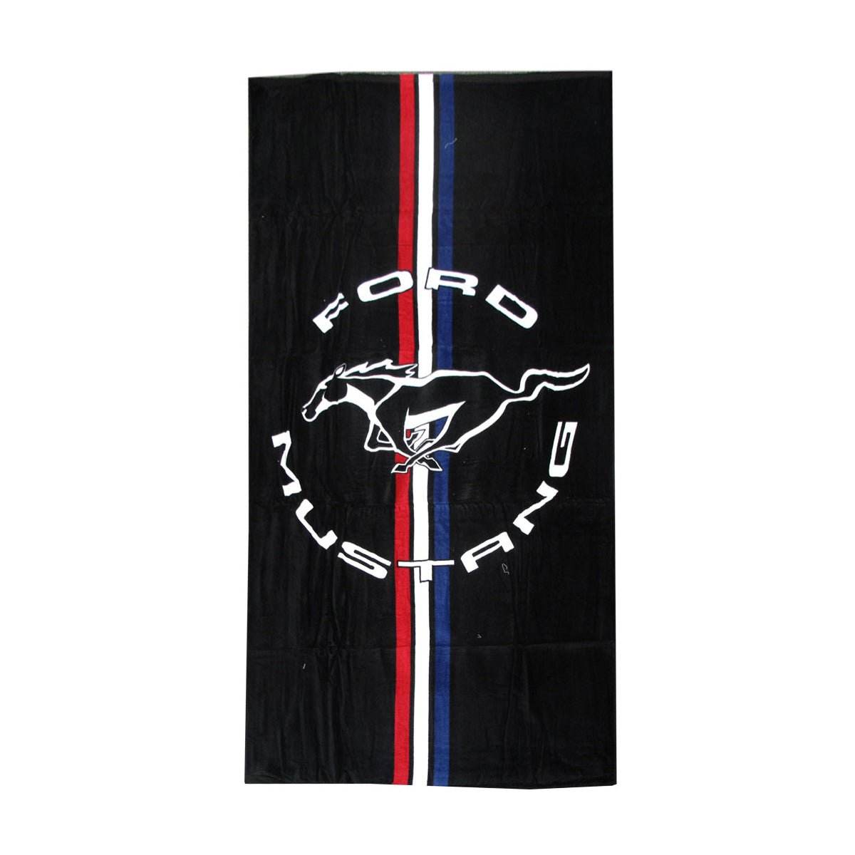 Ford Mustang Cars Printed 100% Cotton Beach Towel 75 x 150 cm | Outdoorium