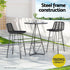 Gardeon 2x Outdoor Bar Stools Rattan Black | Outdoorium