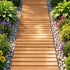 Gardeon 8FT Wooden Garden Pathway Roll - Out Straight Walkway Outdoor Backyard Brown | Outdoorium