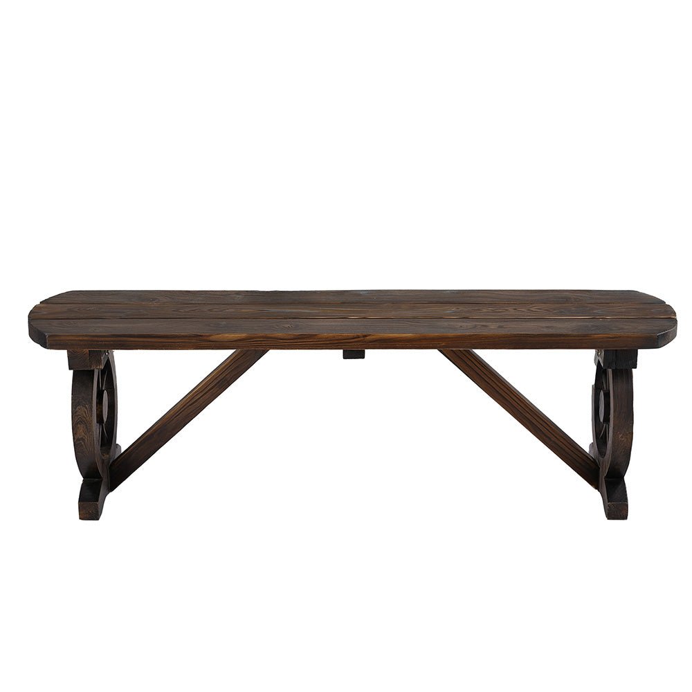Gardeon Outdoor Garden Bench Seat Wooden Patio Furniture Wagon Dining Chair | Outdoorium
