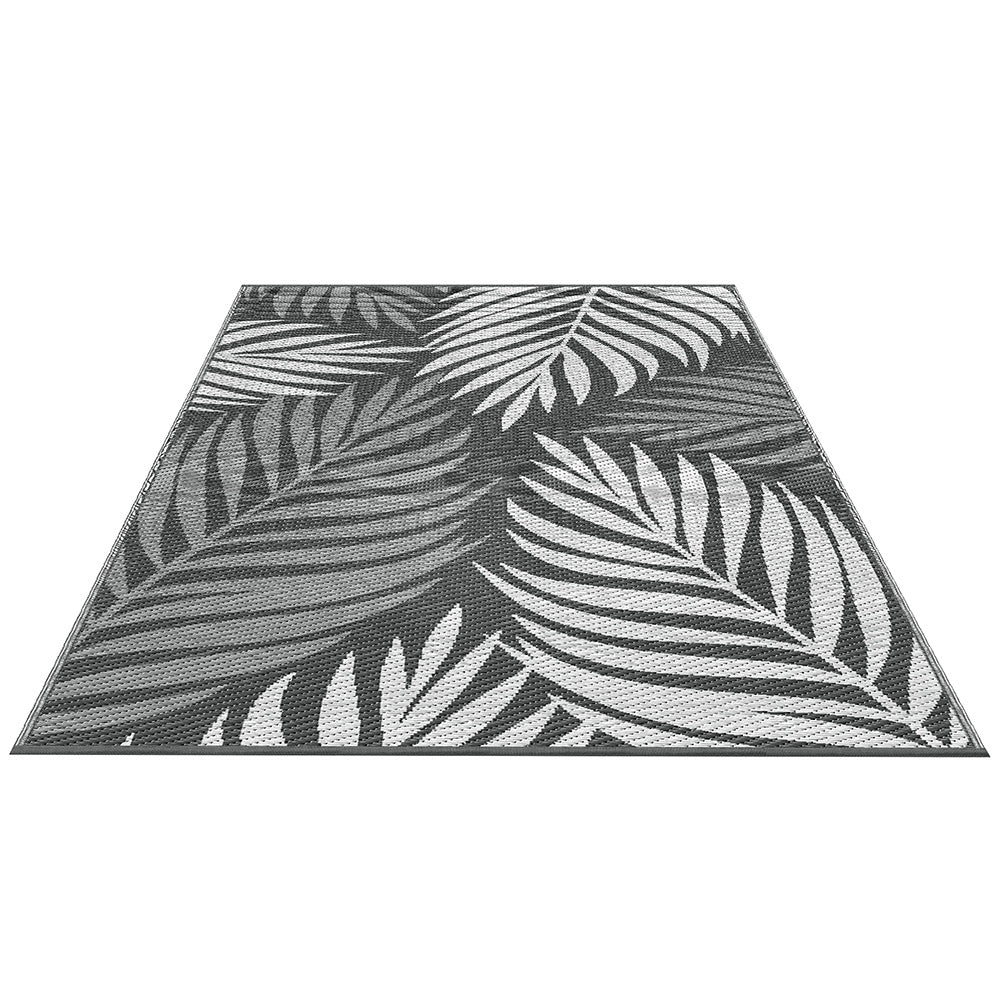 Gardeon Outdoor Rugs 152x244cm Large Carpet Reversible Area Mat PP Dual - Sided Patio Rug Leaf | Outdoorium