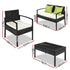 Gardeon Outdoor Sofa Set Wicker Lounge Setting Table and Chairs Patio Furniture | Outdoorium