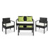 Gardeon Outdoor Sofa Set Wicker Lounge Setting Table and Chairs Patio Furniture | Outdoorium