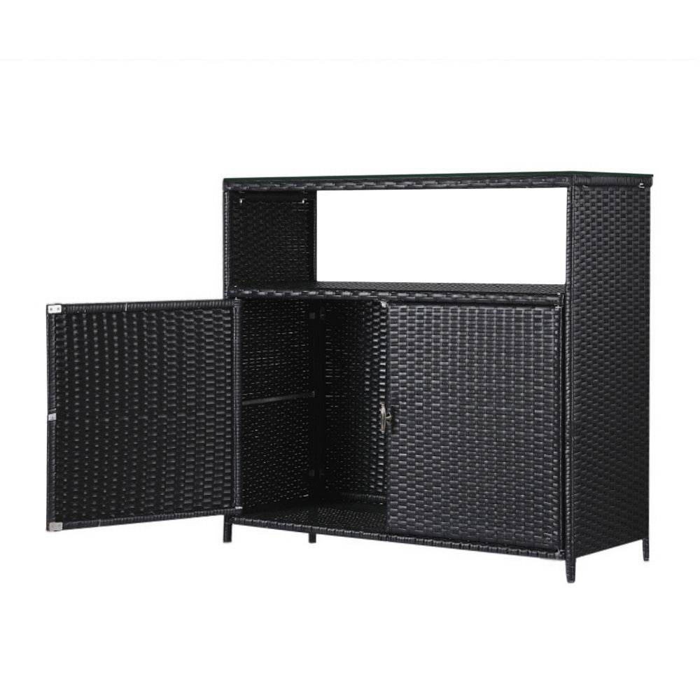 Gardeon Outdoor Storage Cabinet Box Garage Wicker Shed Tools Shelf Chest Garden | Outdoorium