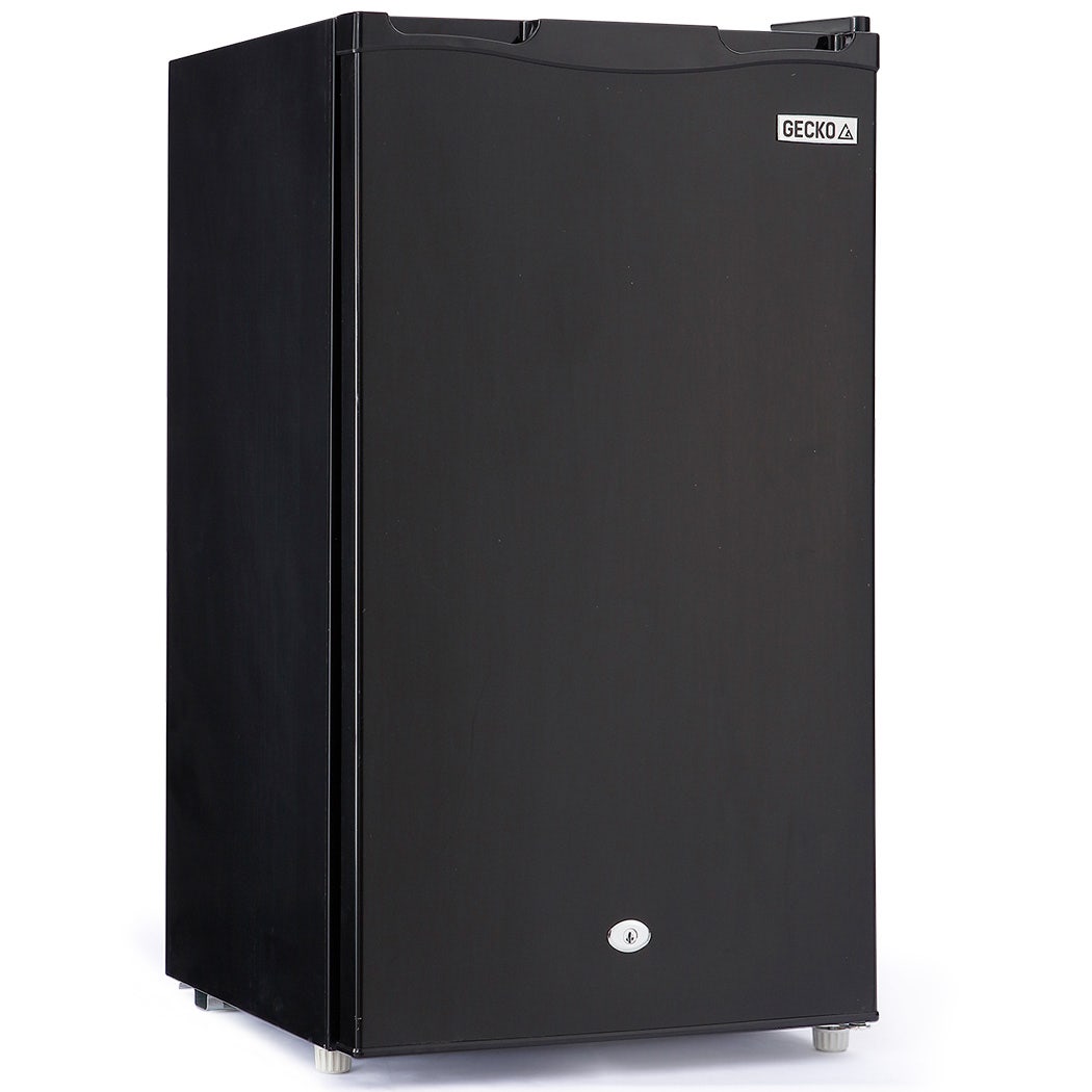 GECKO 95L Portable Upright Fridge and Freezer, 12V/24V for Camping, Caravans, Black | Outdoorium