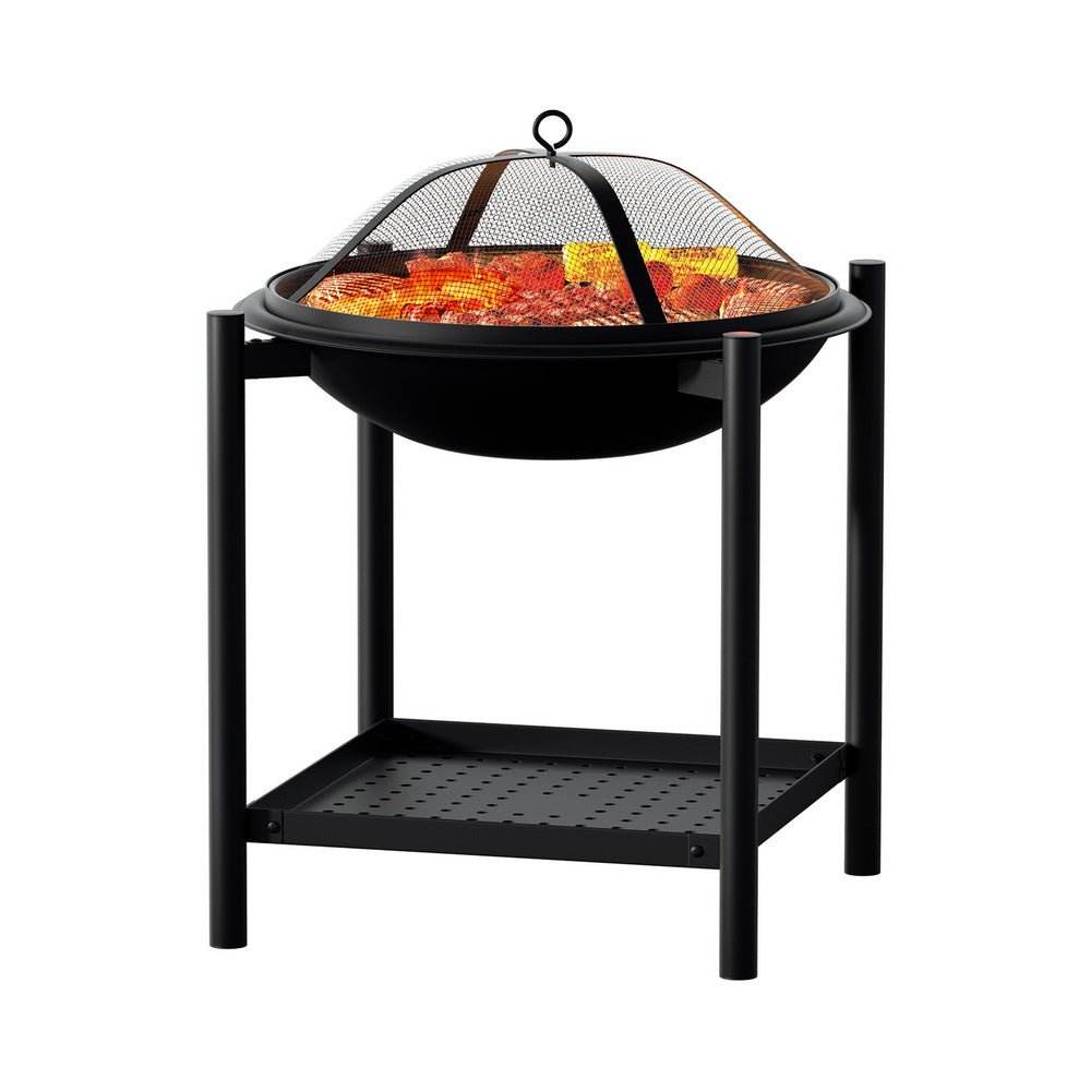 Grillz 2 - in - 1 Outdoor Fire Pit & BBQ Grill | Outdoorium