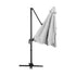 Instahut 3m Outdoor Umbrella Cantilever 360 Degree Tilt Beach Roma Grey | Outdoorium