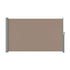 Instahut Side Awning Sun Shade Outdoor Blinds Retractable Screen 1.8X3M Brown | Outdoorium