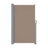 Instahut Side Awning Sun Shade Outdoor Blinds Retractable Screen 1.8X3M Brown | Outdoorium