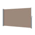Instahut Side Awning Sun Shade Outdoor Blinds Retractable Screen 1.8X3M Brown | Outdoorium