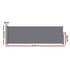 Instahut Side Awning Sun Shade Outdoor Blinds Retractable Screen 1X3M Grey | Outdoorium