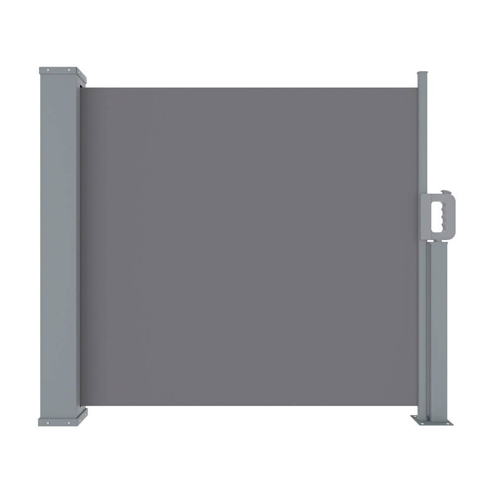 Instahut Side Awning Sun Shade Outdoor Blinds Retractable Screen 1X3M Grey | Outdoorium