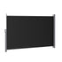 Instahut Side Awning Sun Shade Outdoor Retractable Privacy Screen 1.8X3M Black | Outdoorium