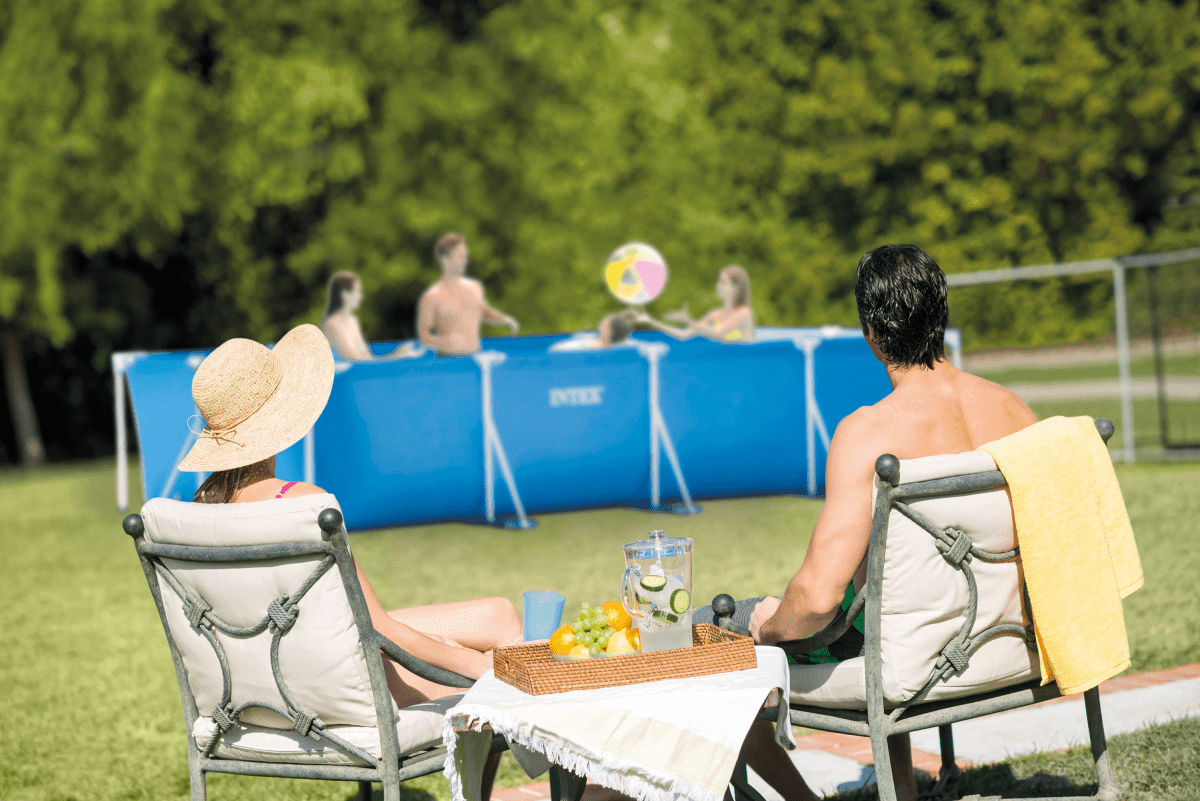 Intex Rectangular Frame Pool 4.5m X 2.2m X 0.84m 28273 | Outdoorium