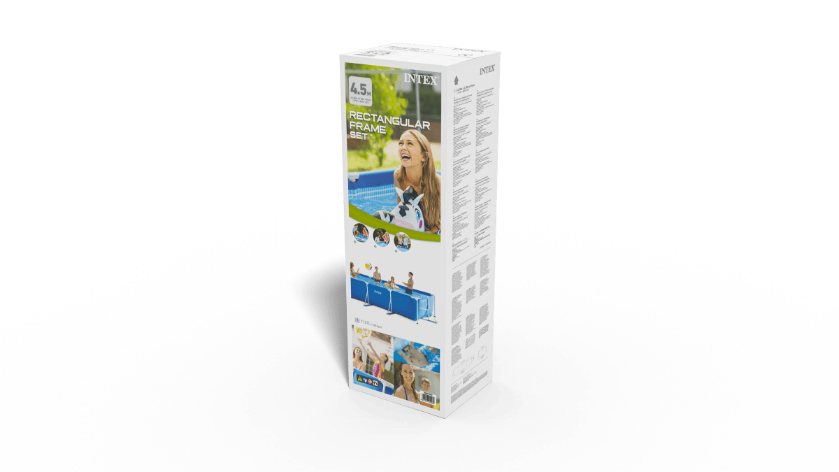 Intex Rectangular Frame Pool 4.5m X 2.2m X 0.84m 28273 | Outdoorium