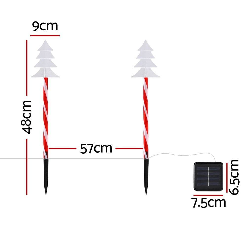 25 LED 5 PCS Christmas Lights Path Ground Light Garden Decorations Jingle Jollys | Outdoorium