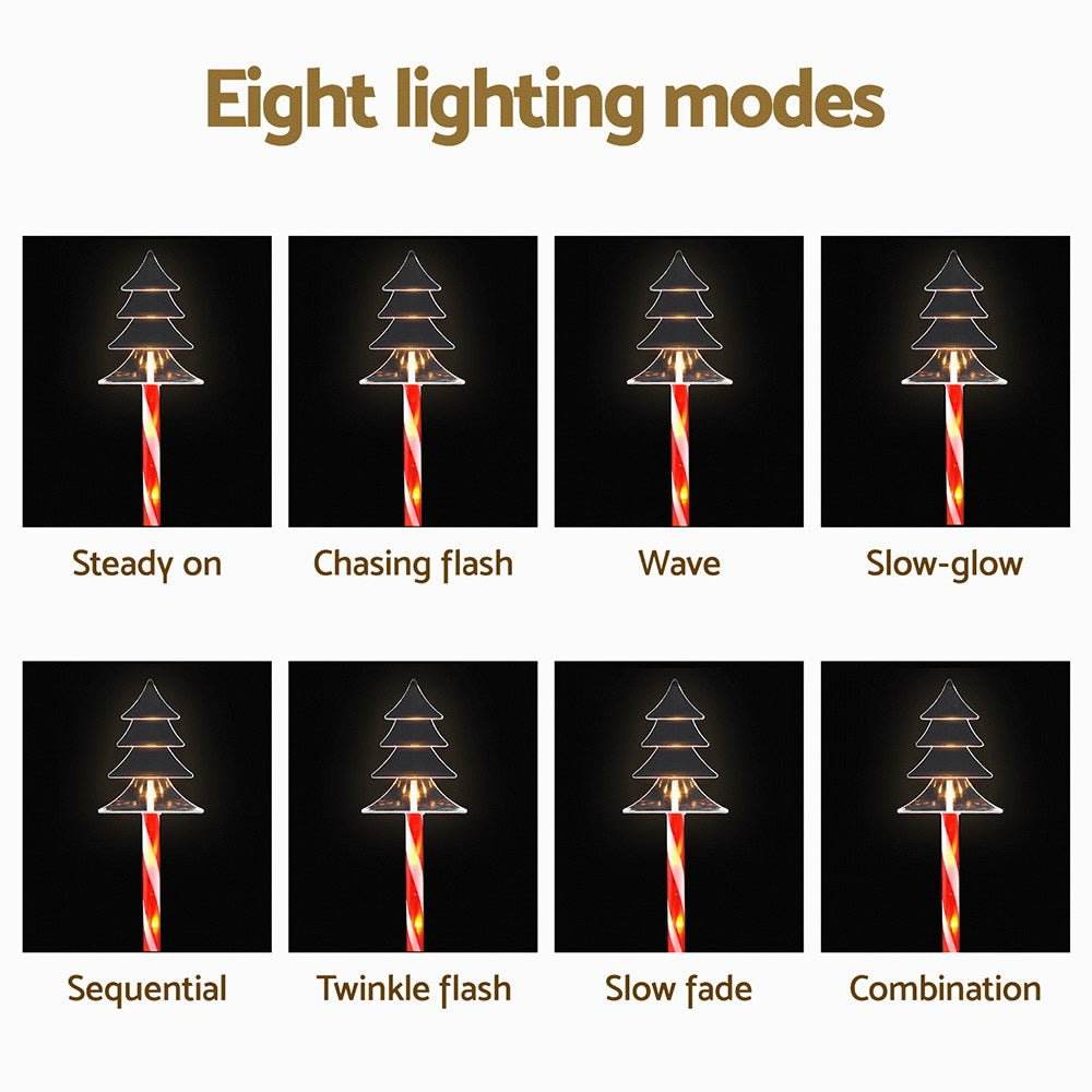 25 LED 5 PCS Christmas Lights Path Ground Light Garden Decorations Jingle Jollys | Outdoorium