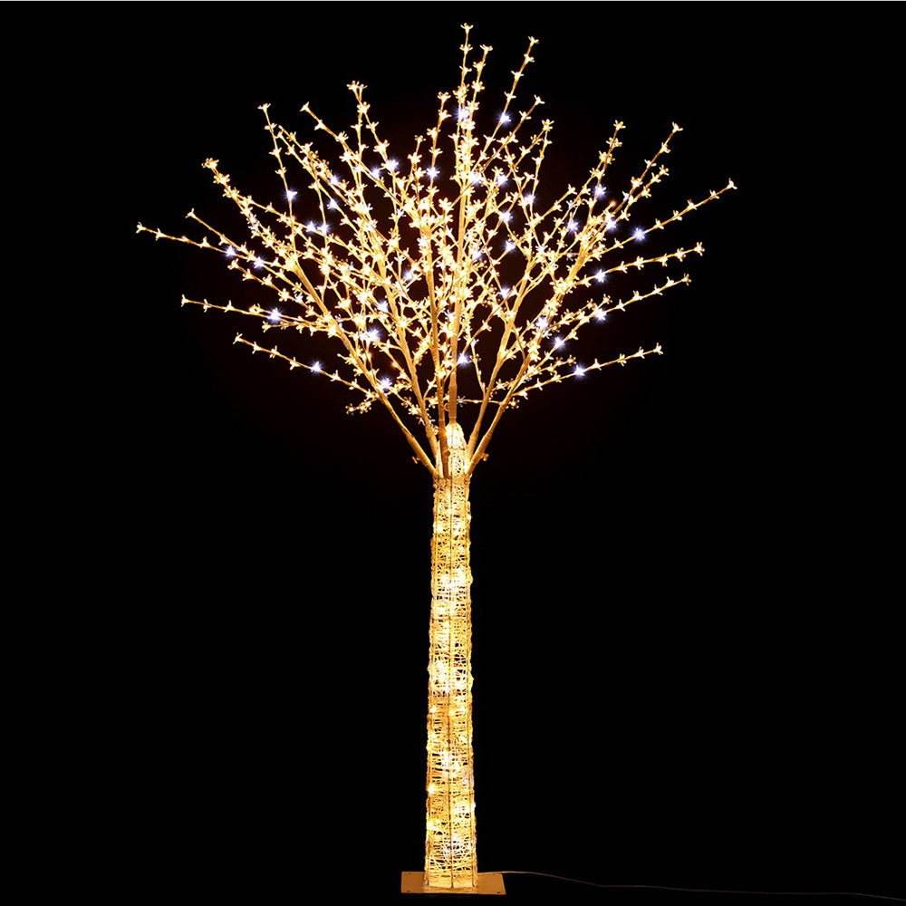 2.1M Christmas Tree 780 LED Lights Cherry Blossom Trees Jingle Jollys | Outdoorium