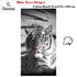 Just Home Blue Eyes Stripes Tiger Bath Beach Towel | Outdoorium