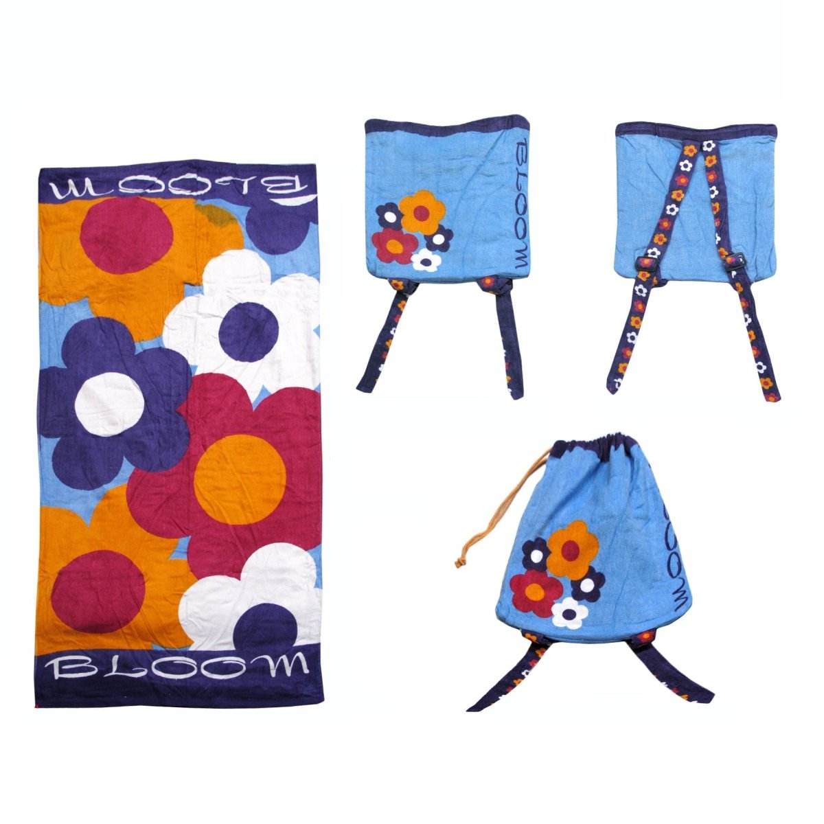Kids Beach Towel N Bag Bloom | Outdoorium