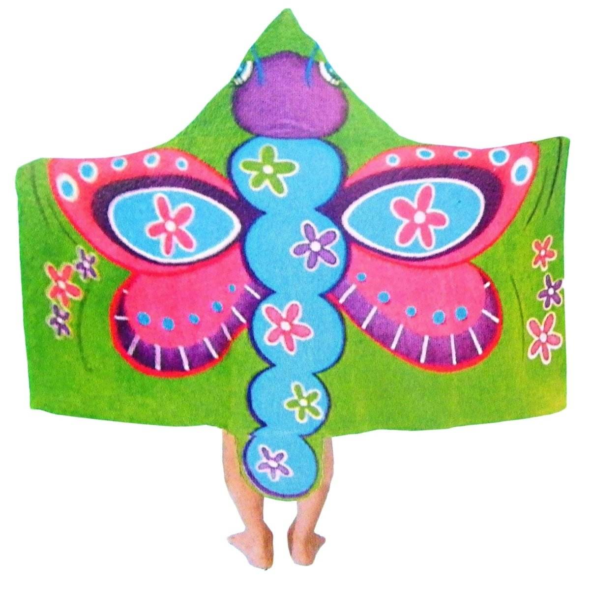 Kids Cotton Velour Beach Cape Butterfly | Outdoorium